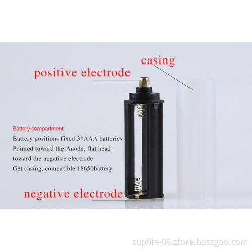 SupFire mini colorful dry battery rechargeable waterproof LED flashlight